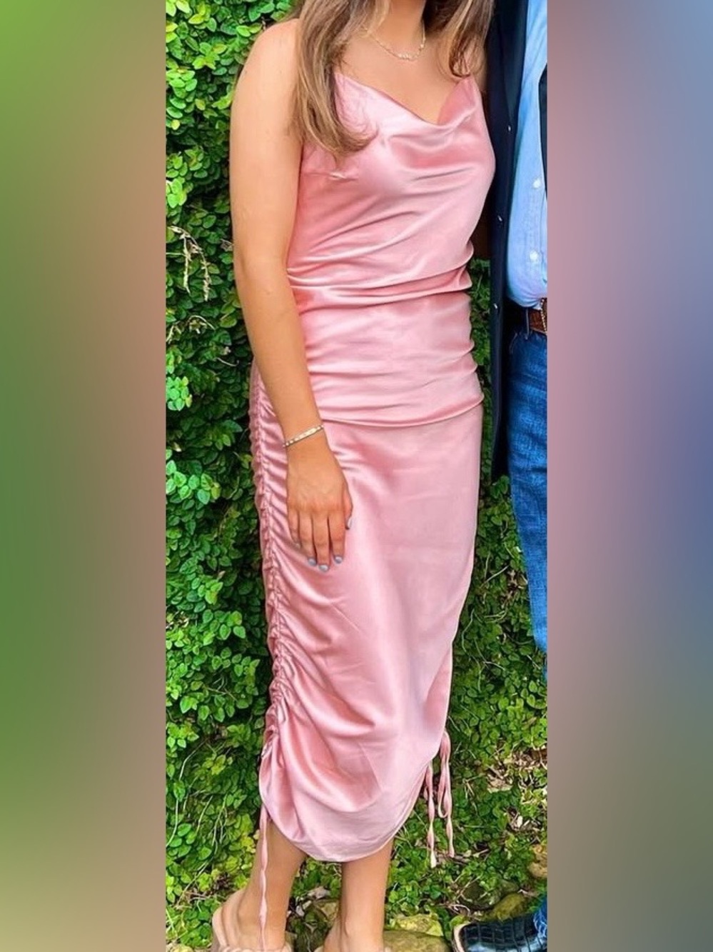 Women’s Pink Satin Dress